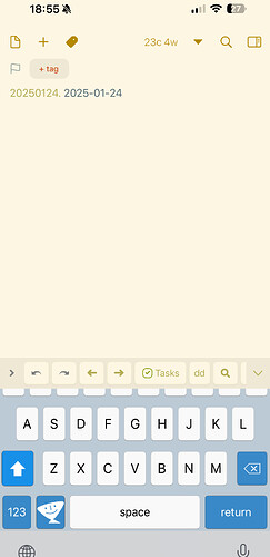 TE 4 keyboard on up-to-date Drafts Beta
